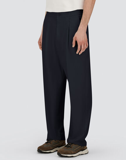 COTTON FEEL TROUSERS Navy Blue 3 COTTON FEEL TROUSERS Navy Blue