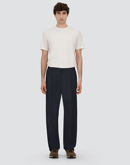 COTTON FEEL TROUSERS Navy Blue 4 COTTON FEEL TROUSERS Navy Blue