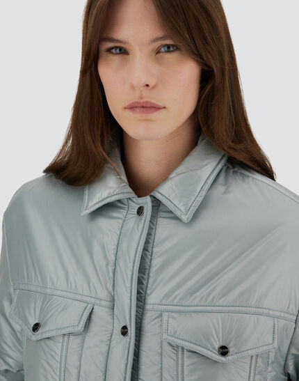 SHACKET IN NYLON ULTRALIGHT Light Blue/Grey 3 SHACKET IN NYLON ULTRALIGHT Light Blue/Grey
