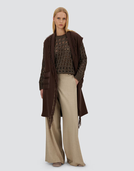 RESORT WAISTCOAT IN WARMY & NYLON ULTRALIGHT Dark Chocolate 2 RESORT WAISTCOAT IN WARMY & NYLON ULTRALIGHT Dark Chocolate