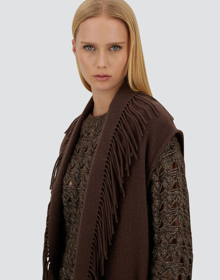 RESORT WAISTCOAT IN WARMY & NYLON ULTRALIGHT Dark Chocolate 3 RESORT WAISTCOAT IN WARMY & NYLON ULTRALIGHT Dark Chocolate