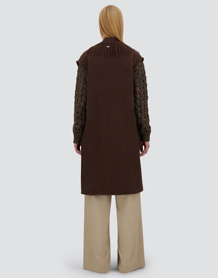 RESORT WAISTCOAT IN WARMY & NYLON ULTRALIGHT Dark Chocolate 5 RESORT WAISTCOAT IN WARMY & NYLON ULTRALIGHT Dark Chocolate