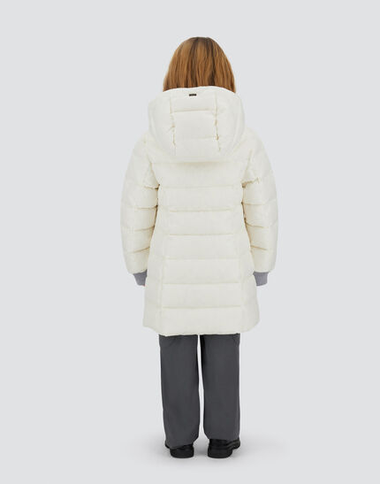 LONG JACKET IN NYLON CHAMONIX White 5 LONG JACKET IN NYLON CHAMONIX White