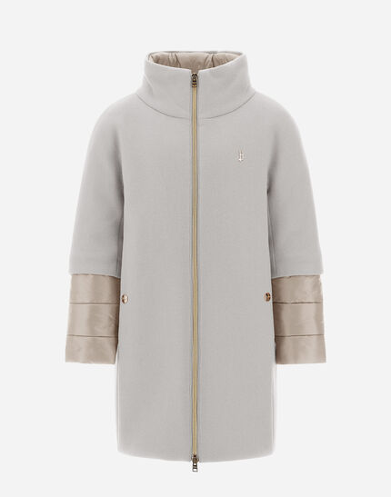COAT IN ECOWOOL AND NYLON ULTRALIGHT Chantilly