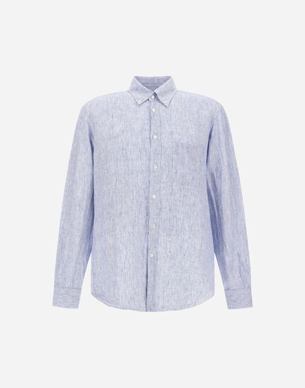 RESORT SHIRT IN SOFT ALOE LINEN Blue