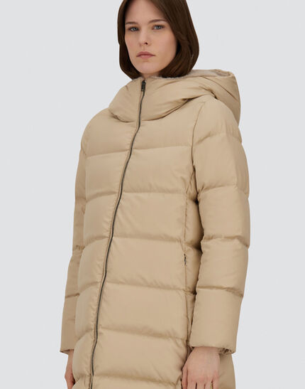 A-SHAPE JACKET IN ARENDELLE AND NEW LADY FAUX FUR Light Beige 3 A-SHAPE JACKET IN ARENDELLE AND NEW LADY FAUX FUR Light Beige