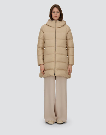 A-SHAPE JACKET IN ARENDELLE AND NEW LADY FAUX FUR Light Beige 4 A-SHAPE JACKET IN ARENDELLE AND NEW LADY FAUX FUR Light Beige