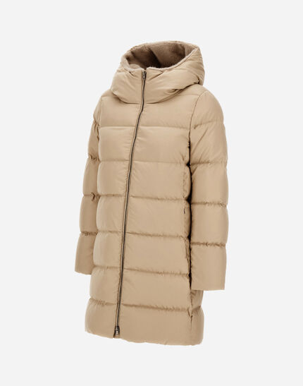 A-SHAPE JACKET IN ARENDELLE AND NEW LADY FAUX FUR Light Beige 6 A-SHAPE JACKET IN ARENDELLE AND NEW LADY FAUX FUR Light Beige