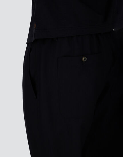 TROUSERS IN FLUID WOOL Navy Blue 3 TROUSERS IN FLUID WOOL Navy Blue