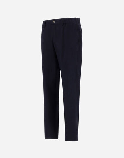 TROUSERS IN FLUID WOOL Navy Blue 6 TROUSERS IN FLUID WOOL Navy Blue