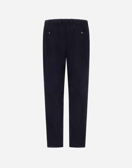 TROUSERS IN FLUID WOOL Navy Blue 7 TROUSERS IN FLUID WOOL Navy Blue
