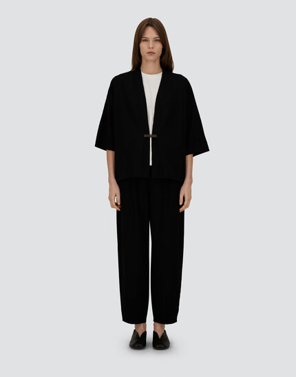 TROUSERS IN PONTE ROMA JERSEY Black 3 TROUSERS IN PONTE ROMA JERSEY Black